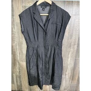 Alyx Dress Size 8‎ Black Sleeveless Button Down Dress